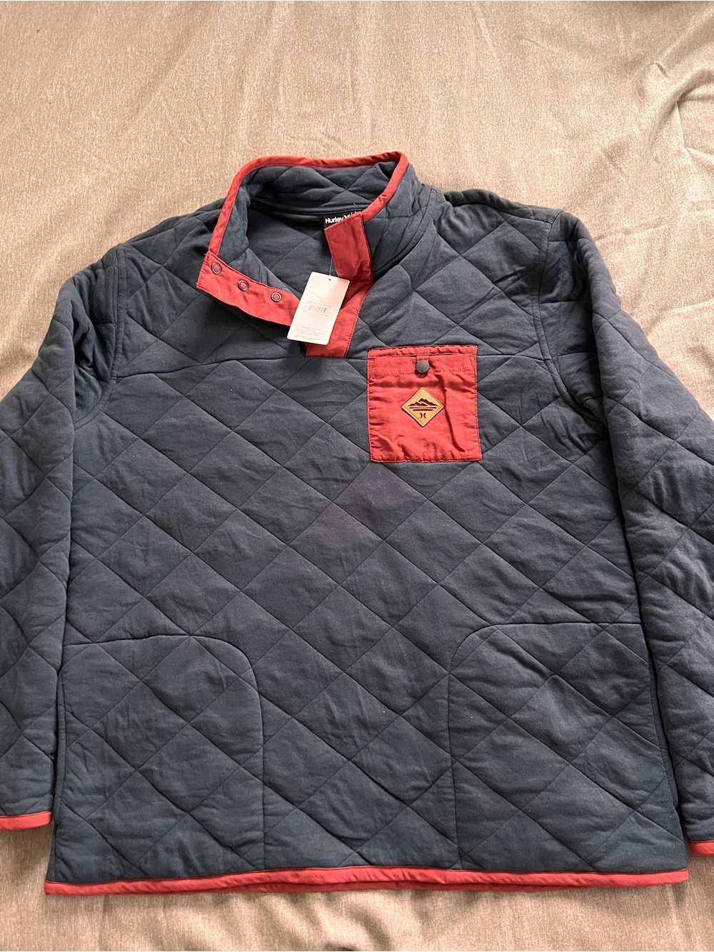 Hurley Middleton Quilted 1/4 Snap Fleece